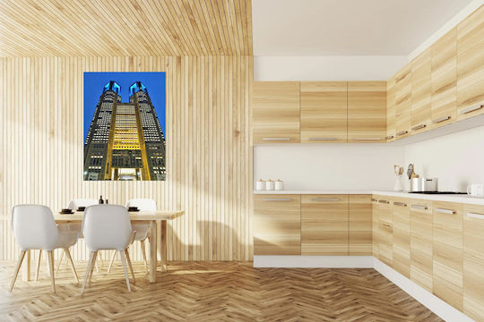 Tabloul Clădirea Guvernului Metropolitan din Tokyo Noaptea 40x50
