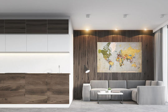 Tablou Hartă Mondială Vintage 120x80