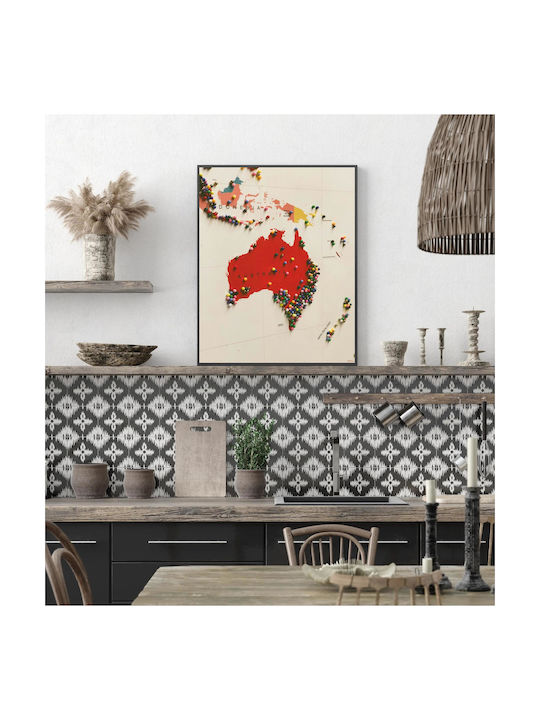 Map Pins Painting 50x80