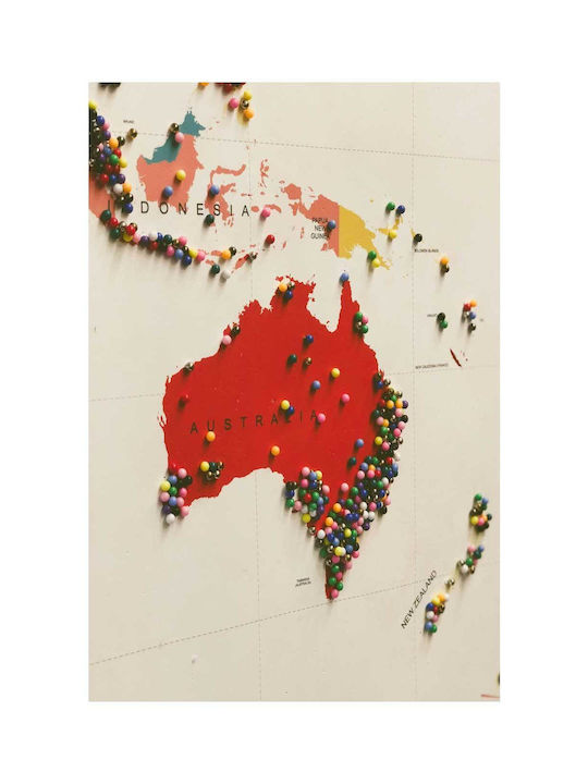 Map Pins Painting 50x80