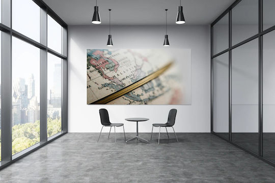 Картина на карта на Югоизточна Азия отблизо 100x70