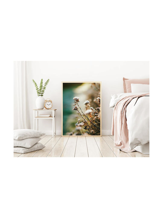 Πίνακας Frosty Flowers Παγωμένα Λουλούδια 80x120