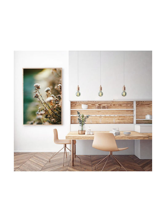 Πίνακας Frosty Flowers Παγωμένα Λουλούδια 80x120