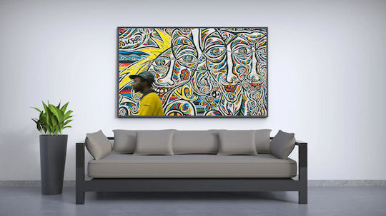 Πίνακας Colorful Abstract Street Art Πολύχρωμη Αφηρημένη Τέχνη Του Δρόμου 80x50