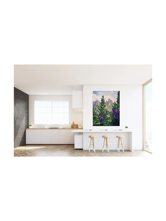 Πίνακας Mountains Flowers Βουνά Λουλούδια 80x120
