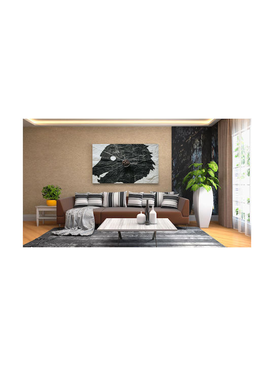 Πίνακας Coffee Beans On Abstract Leaf Art Κόκκοι Καφέ Αφηρημένη Τέχνη Φύλλων 170x115