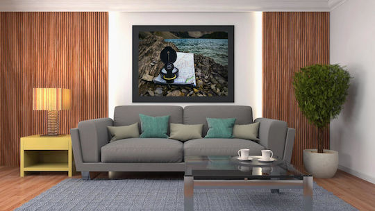 Tablou Busolă Pe Hartă Lângă Lac 120x80