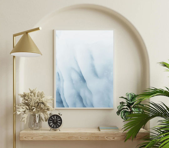 Pictură Abstractă cu Formare de Gheață 50x80
