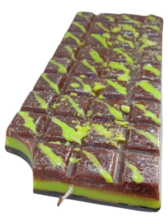 Handmade Funny Easter Candle XXL Large Chocolate Bar Dubai Chocolate 25cm Lab-10558
