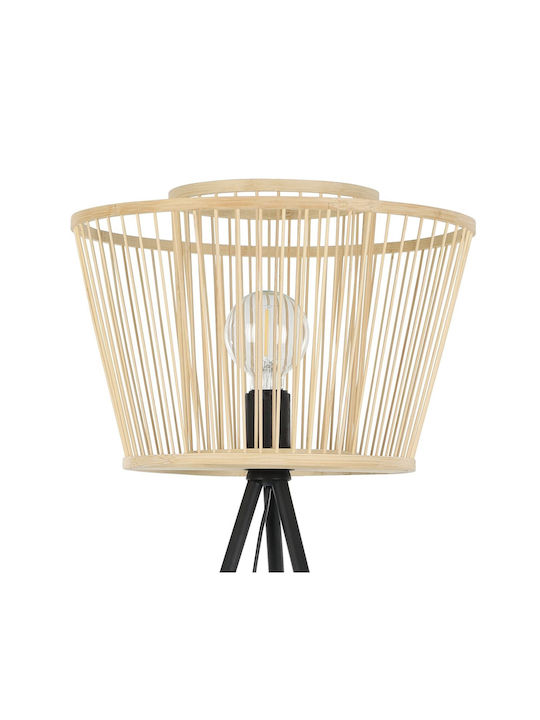 Eglo Hykeham Floor Lamp H129.5xW38cm. with Socket for Bulb E27 Beige