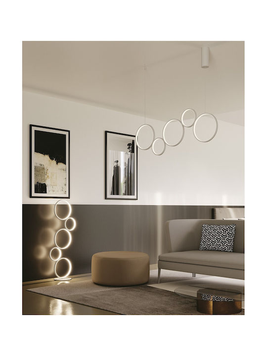 Fan Europe Fredy LED Φωτιστικό Δαπέδου Υ117xΜ46.3εκ. με Ρυθμιζόμενο Λευκό Φως 4080lm Λευκό