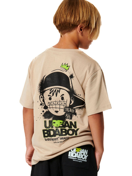 Kinder-T-Shirt Taupe Grey