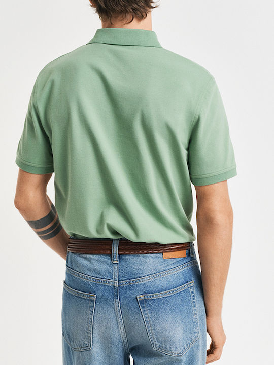 Contrast Pique Polo Μπλούζα Κοντομάνικη Green
