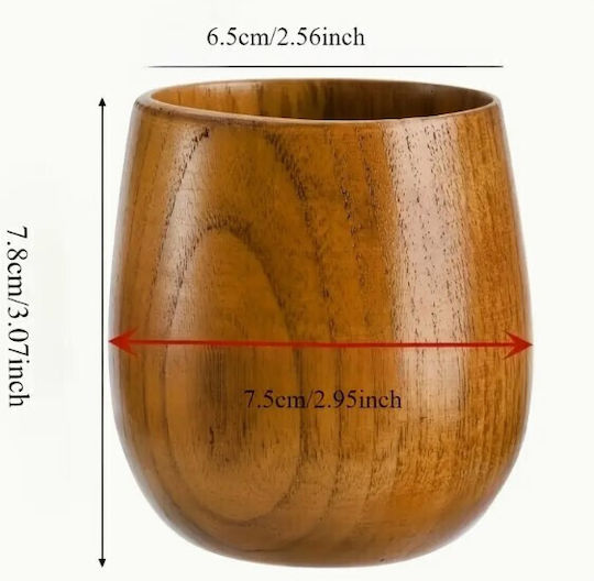 Set of Glasses Water made of Bamboo 150ml 6pcs
