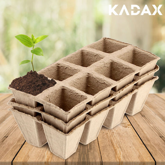 Kadax Biodegradable Peat Seedling Pots 3x8pcs