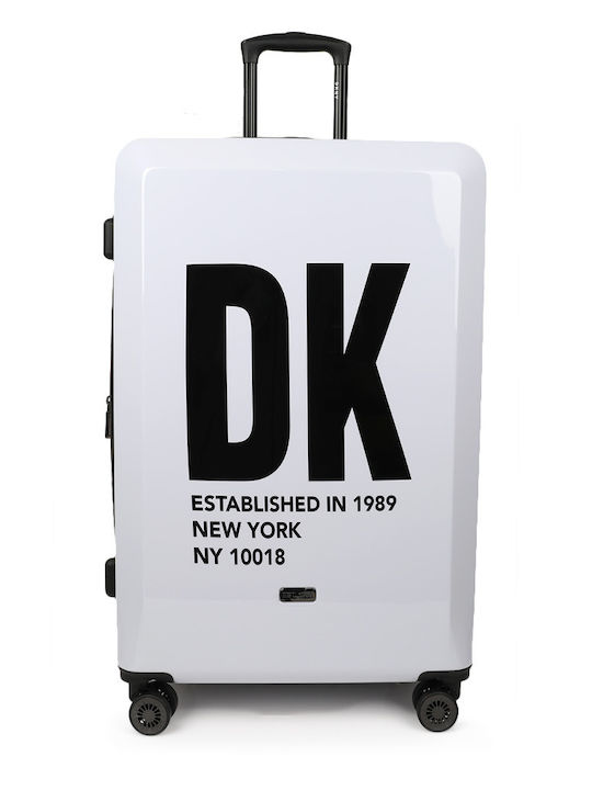 DKNY Großer Koffer Weiß/Schwarz
