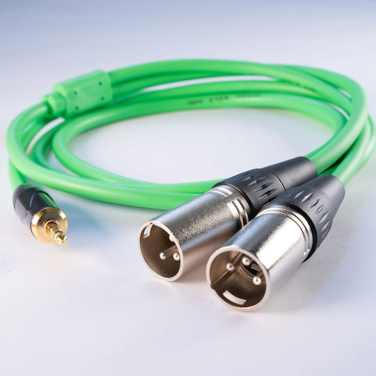 Welx RXC Cable 2 x XLR male - 3.5mm male Πράσινο 1.5m WELX-RXC-SERIE-1.5M