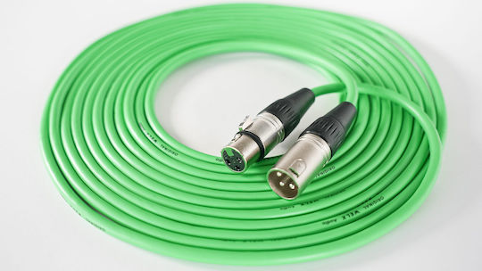 Welx CC Balanced Cable XLR male - XLR female Πράσινο 6m (WELX-CC-SERIE-6M)
