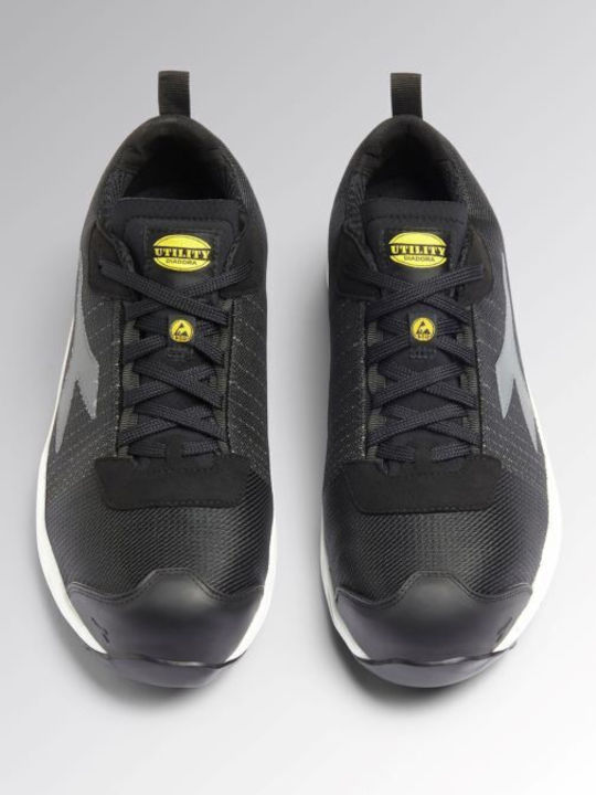 Utility Diadora Fly Litebase Matryx Waterproof Safety Low Black S3 with P Certification ESD FO HRO Slip Resistance