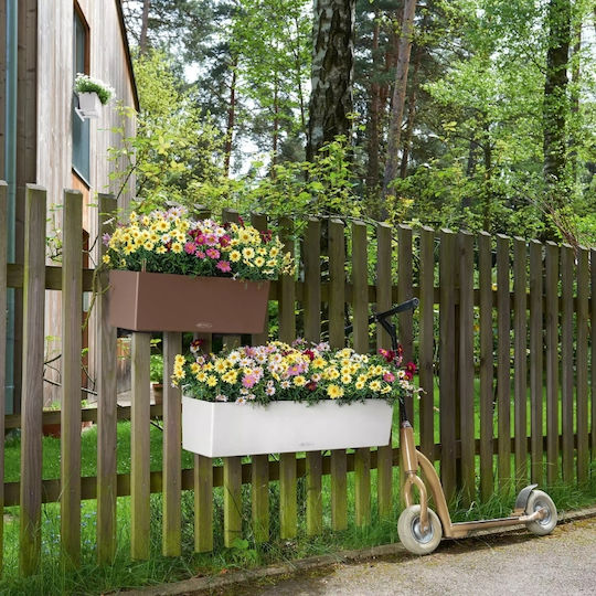 Lechuza Auto-udare Planter Box Plastic Slate 40x19x19cm.