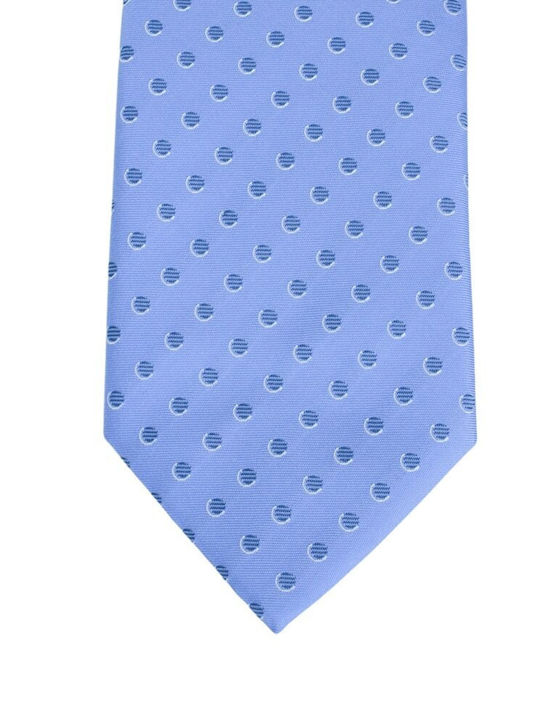 Boss Men's Tie Silk Printed in Light Blue Color
