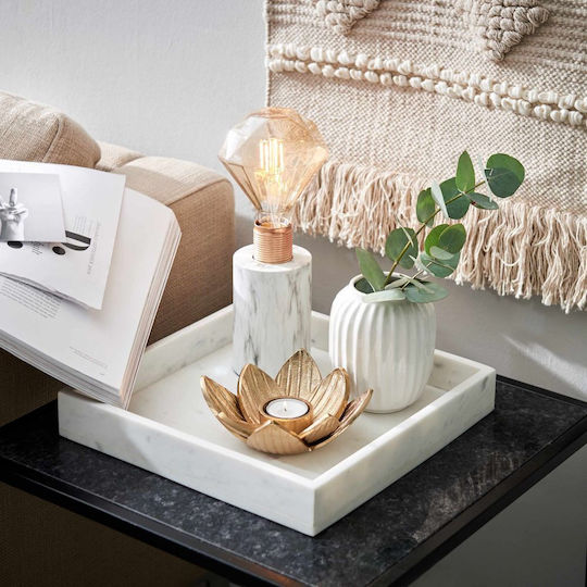 Butlers Διακοσμητικός Δίσκος Μάρμαρο Marble Τετράγωνος 30x30cm
