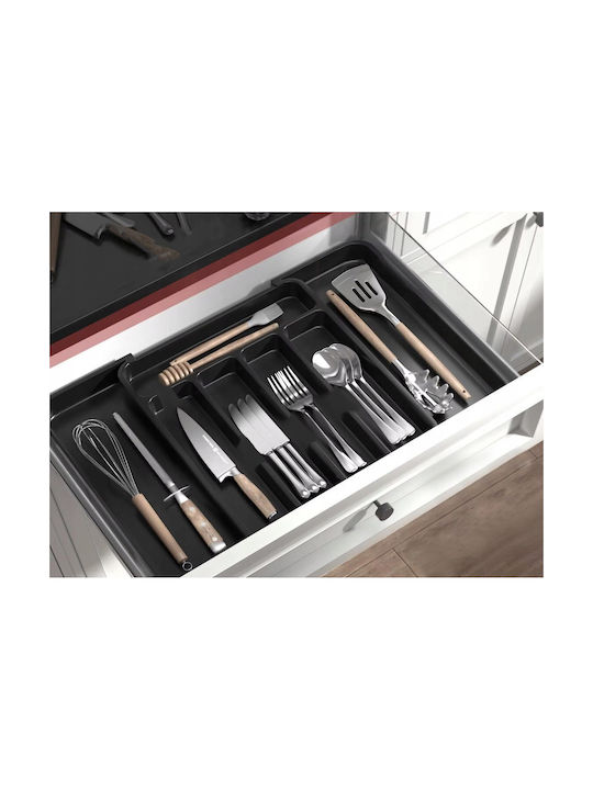 Ruhhy Drawer Dividers Plastic in Black Colour 36.5x44.5x4.5cm