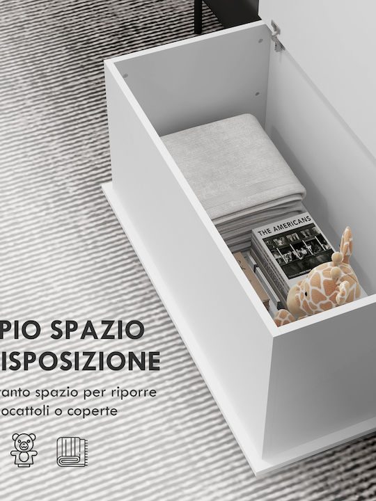 HomCom Outdoor Storage Box White L80xW40xH40cm
