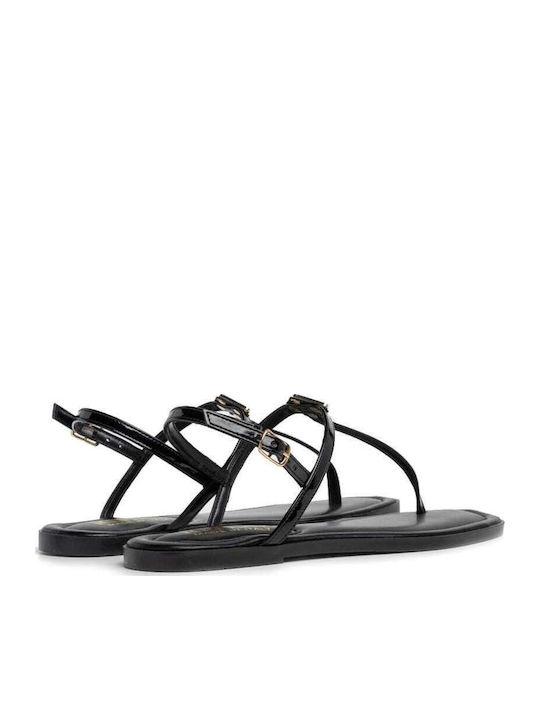Women's Flat Sandals in Black Color