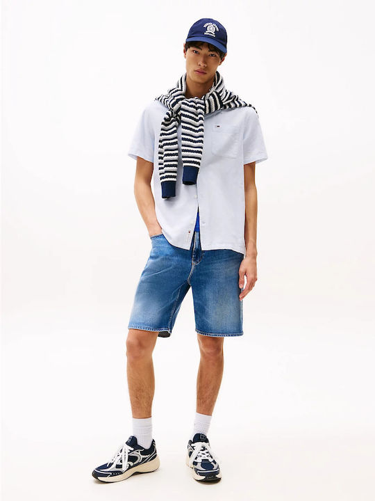 Tommy Hilfiger Λινό Πουκάμισο Σιέλ