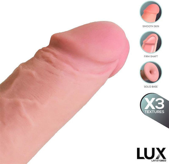 Lux Wolf Triple Dildo Realistic Flesh