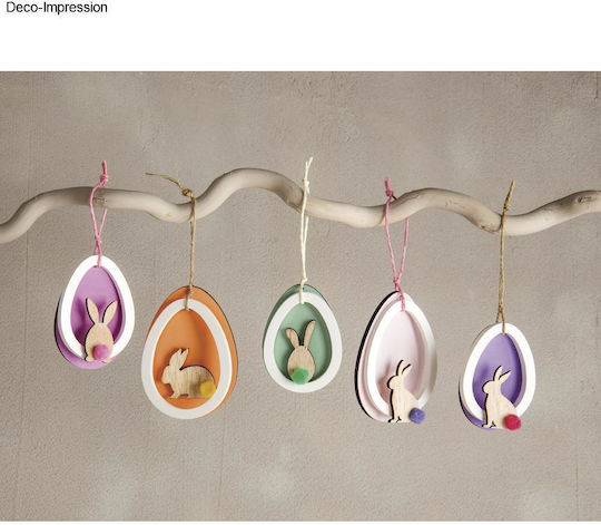 Rayher Ξυλινα Μινι Αυτοκολλητα Λαγουδακια 3-3 7cm 12τμχ