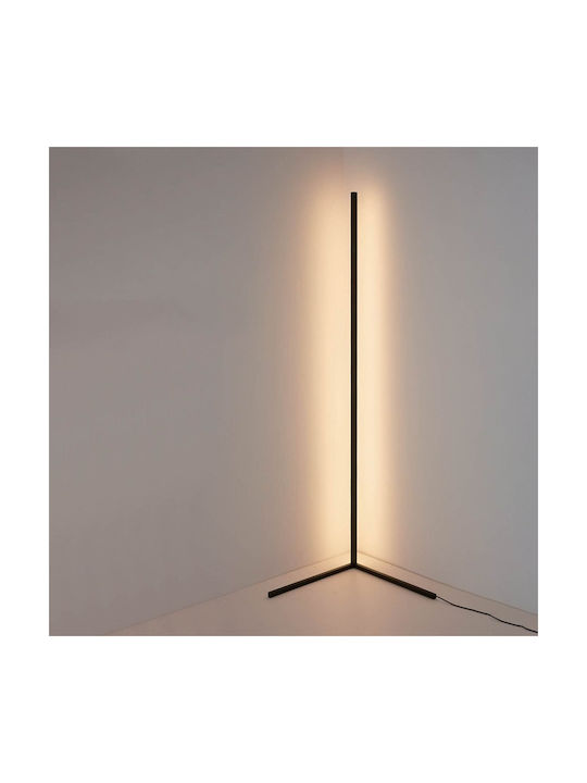 Led Floor Lamp Rgb Model Black 140 Cm Remote Control Included