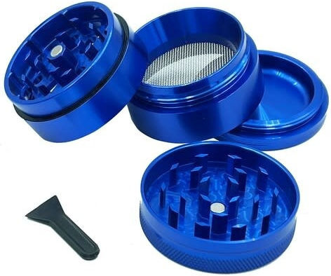 Elements Grinder Τρίφτης Μπλε Medium 55mm Aluminium 4 Parts
