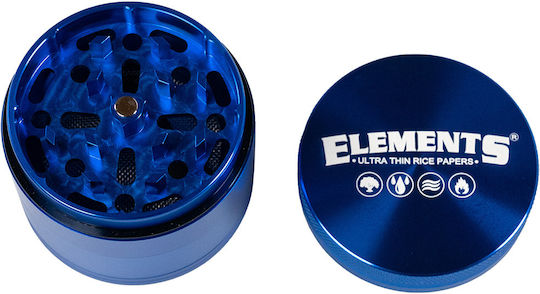 Elements Grinder Τρίφτης Μπλε Medium 55mm Aluminium 4 Parts