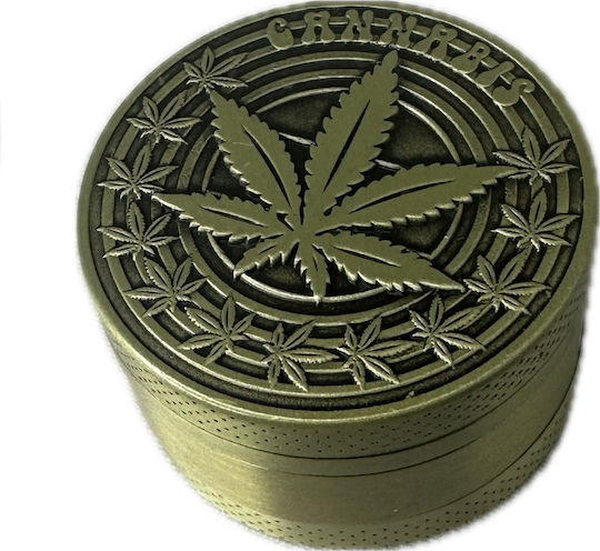 Τριφτησ-grinder Μεταλλικος 40χ26mm Cannabis