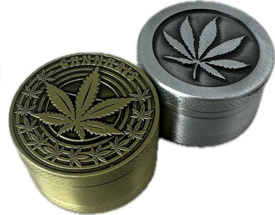 Τριφτησ-grinder Μεταλλικος 40χ26mm Cannabis