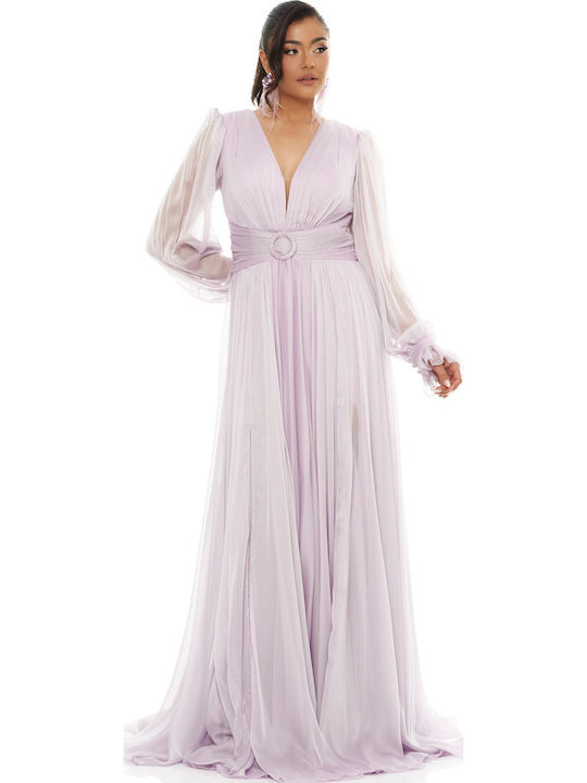 Summer Maxi Dress for Wedding / Baptism Lilac