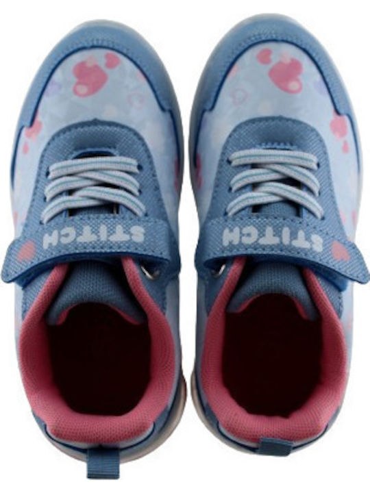 Disney Stitch Kids Sneakers with Lights Light Blue