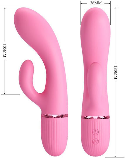 Pretty Love Marski Mini Δονητής Rabbit 10cm Ροζ