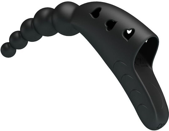 Pretty Love Silicone Vibrator Finger 10cm Black