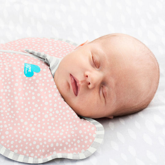Love to Dream Ανοιξιάτικος Υπνόσακος Swaddle Up 1 tog Pink Dot