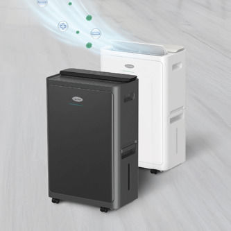 Carrier Dual Clean Entfeuchter mit Kompressor Ionisator und Wi-Fi 30lt Schwarzer