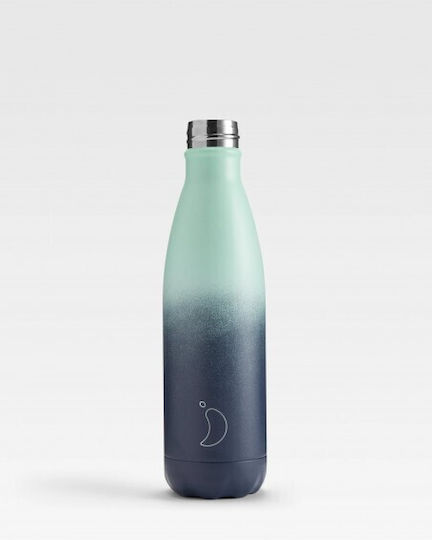 Chilly's Series Gradient Bottle Thermos Stainless Steel BPA Free 500ml Deep Spring