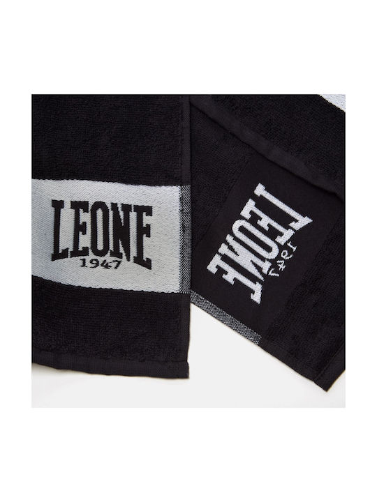 Leone Training Towel Black Gym Towel 100x40cm