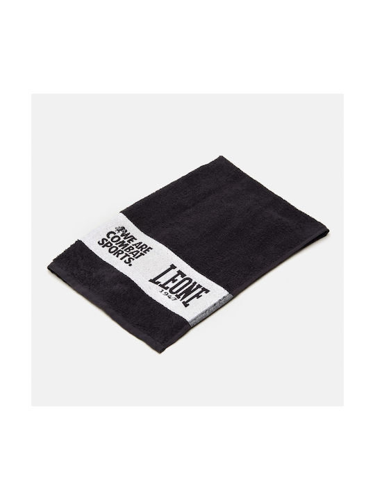 Leone Training Towel Black Gym Towel 100x40cm