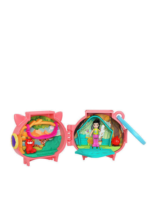 Παιχνιδολαμπάδα Παιχνίδι Μινιατούρα Polly Pocket Red Panda για 4+ Ετών Mattel