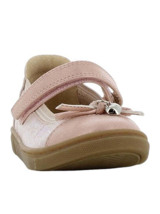 Balerini copii Anatomic cu închidere Hoop & Loop Roz