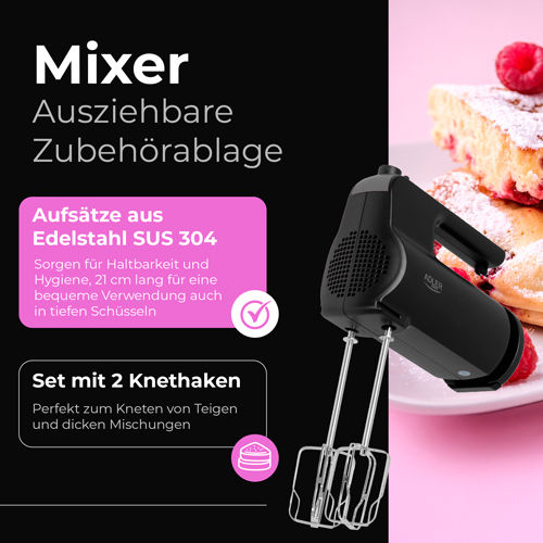 Adler Mixer Manual 550W Negru