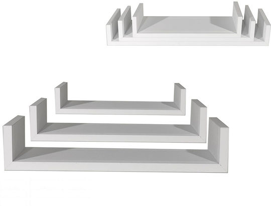 Regale Wand 06512708 3Stück 50x15.5x8εκ. White